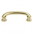 Atlas Homewares [329-FG] Die Cast Zinc Cabinet Pull Handle - Shelley Series - Standard Size - French Gold Finish - 3" C/C - 3 5/8" L