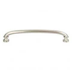 Atlas Homewares [330-BRN] Die Cast Zinc Cabinet Pull Handle - Shelley Series - Oversized - Brushed Nickel Finish - 6 5/16&quot; C/C - 7&quot; L