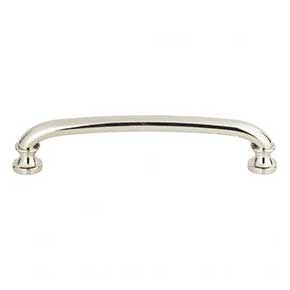 Atlas Homewares [351-PN] Die Cast Zinc Cabinet Pull Handle - Shelley Series - Oversized - Polished Nickel Finish - 5 1/16" C/C - 5 11/16" L