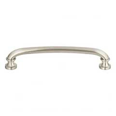 Atlas Homewares [351-BRN] Die Cast Zinc Cabinet Pull Handle - Shelley Series - Oversized - Brushed Nickel Finish - 5 1/16" C/C - 5 11/16" L