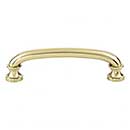 Atlas Homewares [437-FG] Die Cast Zinc Cabinet Pull Handle - Shelley Series - Standard Size - French Gold Finish - 3 3/4" C/C - 4 7/16" L
