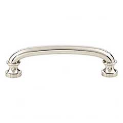 Atlas Homewares [437-PN] Die Cast Zinc Cabinet Pull Handle - Shelley Series - Standard Size - Polished Nickel Finish - 3 3/4&quot; C/C - 4 7/16&quot; L