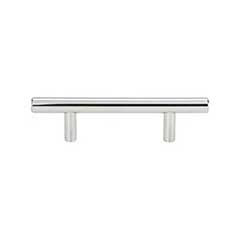 Atlas Homewares [A837-CH] Plated Steel Cabinet Pull Handle - Skinny Linea Series - Oversized - Polished Chrome Finish - 3&quot; C/C - 5 3/8&quot; L