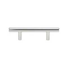 Atlas Homewares [A837-CH] Plated Steel Cabinet Pull Handle - Skinny Linea Series - Oversized - Polished Chrome Finish - 3&quot; C/C - 5 3/8&quot; L