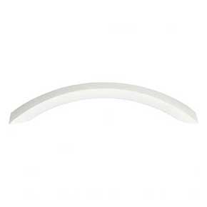 Atlas Homewares [A881-WG] Die Cast Zinc Cabinet Pull Handle - Sleek Series - Oversized - High White Gloss Finish - 5 1/16" C/C - 6" L
