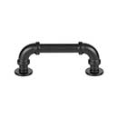 Atlas Homewares [367-BL] Die Cast Zinc Cabinet Pull Handle - Steampunk Series - Standard Size - Matte Black Finish - 3" C/C - 3 3/4" L