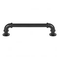 Atlas Homewares [368-BL] Die Cast Zinc Cabinet Pull Handle - Steampunk Series - Oversized - Matte Black Finish - 128mm C/C - 5 5/16&quot; L