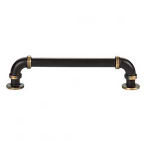 Atlas Homewares [368-CFB] Die Cast Zinc Cabinet Pull Handle - Steampunk Series - Oversized - Cafe Bronze Finish - 128mm C/C - 5 5/16" L