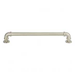 Atlas Homewares [369-BRN] Die Cast Zinc Cabinet Pull Handle - Steampunk Series - Oversized - Brushed Nickel Finish - 192mm C/C - 8 3/8" L