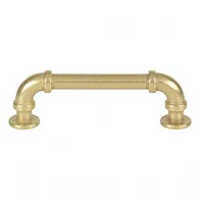 Atlas Homewares [432-UB] Die Cast Zinc Cabinet Pull Handle - Steampunk Series - Standard Size - Vintage Brass Finish - 3 3/4" C/C - 4 1/2" L