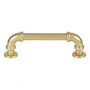 Atlas Homewares [432-UB] Die Cast Zinc Cabinet Pull Handle - Steampunk Series - Standard Size - Vintage Brass Finish - 3 3/4" C/C - 4 1/2" L