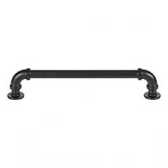 Atlas Homewares [433-BL] Die Cast Zinc Cabinet Pull Handle - Steampunk Series - Oversized - Matte Black Finish - 6 5/16" C/C - 7 1/16" L