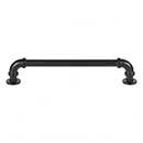 Atlas Homewares [433-BL] Die Cast Zinc Cabinet Pull Handle - Steampunk Series - Oversized - Matte Black Finish - 6 5/16" C/C - 7 1/16" L