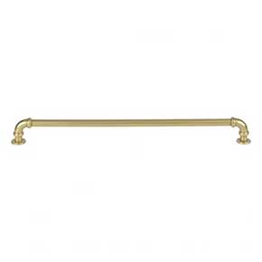 Atlas Homewares [434-UB] Die Cast Zinc Cabinet Pull Handle - Steampunk Series - Oversized - Vintage Brass Finish - 12" C/C - 12 3/4" L