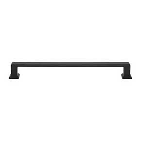 Atlas Homewares [A666-BL] Die Cast Zinc Cabinet Pull Handle - Sweetbriar Lane Series - Oversized - Matte Black Finish - 7 9/16" C/C - 8 5/16" L