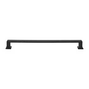 Atlas Homewares [A667-BL] Die Cast Zinc Cabinet Pull Handle - Sweetbriar Lane Series - Oversized - Matte Black Finish - 8 13/16" C/C - 9 9/16" L