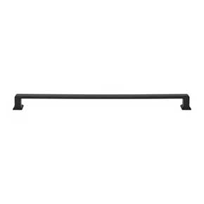 Atlas Homewares [A668-BL] Die Cast Zinc Cabinet Pull Handle - Sweetbriar Lane Series - Oversized - Matte Black Finish - 12" C/C - 12 3/4" L