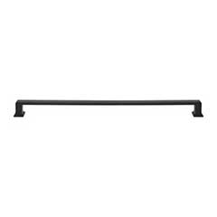 Atlas Homewares [A668-BL] Die Cast Zinc Cabinet Pull Handle - Sweetbriar Lane Series - Oversized - Matte Black Finish - 12&quot; C/C - 12 3/4&quot; L