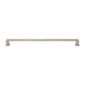 Atlas Homewares [A668-BRN] Die Cast Zinc Cabinet Pull Handle - Sweetbriar Lane Series - Oversized - Brushed Nickel Finish - 12" C/C - 12 3/4" L