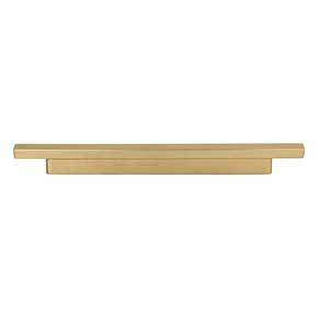 Atlas Homewares [428-WB] Die Cast Zinc Cabinet Pull Handle - Tom Tom Series - Oversized - Warm Brass Finish - 6 5/16" & 7 9/16" C/C - 10" L