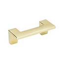 Atlas Homewares [A846-FG] Die Cast Zinc Cabinet Pull Handle - U-Turn Series - Standard Size - French Gold Finish - 2 1/2&quot; C/C - 3 1/8&quot; L
