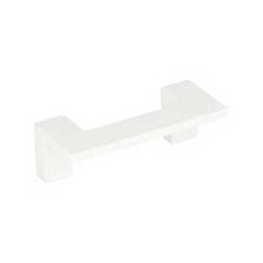 Atlas Homewares [A846-WG] Die Cast Zinc Cabinet Pull Handle - U-Turn Series - Standard Size - High White Gloss Finish - 2 1/2&quot; C/C - 3 1/8&quot; L