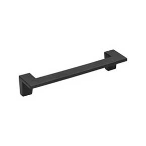 Atlas Homewares [A847-BL] Die Cast Zinc Cabinet Pull Handle - U-Turn Series - Oversized - Matte Black Finish - 5 1/16" C/C - 5 11/16" L