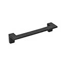 Atlas Homewares [A847-BL] Die Cast Zinc Cabinet Pull Handle - U-Turn Series - Oversized - Matte Black Finish - 5 1/16&quot; C/C - 5 11/16&quot; L