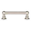 Atlas Homewares [A611-BRN] Die Cast Zinc Cabinet Pull Handle - Victoria Series - Standard Size - Brushed Nickel Finish - 3 3/4" C/C - 4 5/8" L