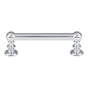 Atlas Homewares [A611-CH] Die Cast Zinc Cabinet Pull Handle - Victoria Series - Standard Size - Polished Chrome Finish - 3 3/4" C/C - 4 5/8" L