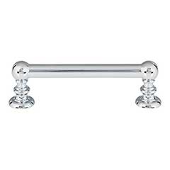 Atlas Homewares [A611-CH] Die Cast Zinc Cabinet Pull Handle - Victoria Series - Standard Size - Polished Chrome Finish - 3 3/4&quot; C/C - 4 5/8&quot; L