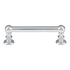 Atlas Homewares [A611-CH] Die Cast Zinc Cabinet Pull Handle - Victoria Series - Standard Size - Polished Chrome Finish - 3 3/4&quot; C/C - 4 5/8&quot; L