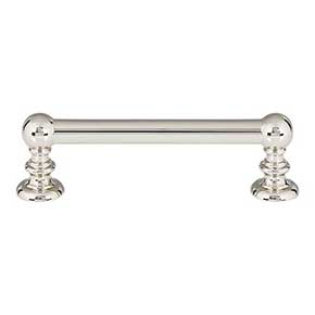 Atlas Homewares [A611-PN] Die Cast Zinc Cabinet Pull Handle - Victoria Series - Standard Size - Polished Nickel Finish - 3 3/4" C/C - 4 5/8" L