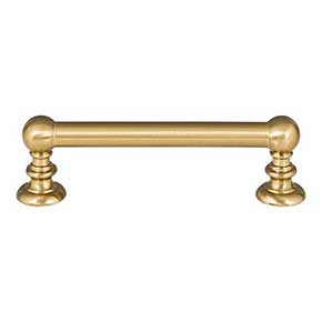 Atlas Homewares [A611-WB] Die Cast Zinc Cabinet Pull Handle - Victoria Series - Standard Size - Warm Brass Finish - 3 3/4" C/C - 4 5/8" L