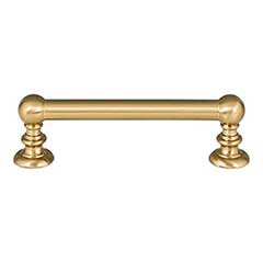 Atlas Homewares [A611-WB] Die Cast Zinc Cabinet Pull Handle - Victoria Series - Standard Size - Warm Brass Finish - 3 3/4" C/C - 4 5/8" L