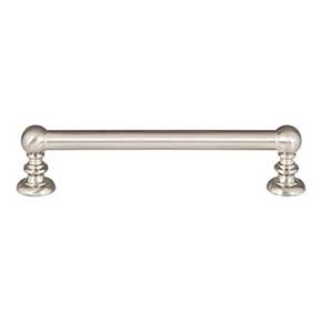 Atlas Homewares [A612-BRN] Die Cast Zinc Cabinet Pull Handle - Victoria Series - Oversized - Brushed Nickel Finish - 5 1/16" C/C - 5 7/8" L