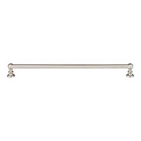 Atlas Homewares [A615-BRN] Die Cast Zinc Cabinet Pull Handle - Victoria Series - Oversized - Brushed Nickel Finish - 12" C/C - 12 9/16" L