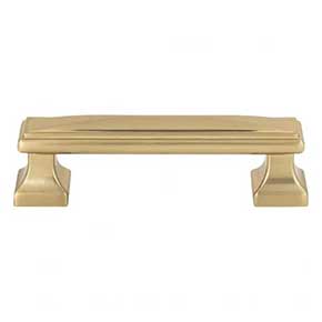 Atlas Homewares [372-WB] Die Cast Zinc Cabinet Pull Handle - Wadsworth Series - Standard Size - Warm Brass Finish - 3 3/4" C/C - 4 5/8" L
