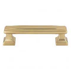 Atlas Homewares [372-WB] Die Cast Zinc Cabinet Pull Handle - Wadsworth Series - Standard Size - Warm Brass Finish - 3 3/4" C/C - 4 5/8" L