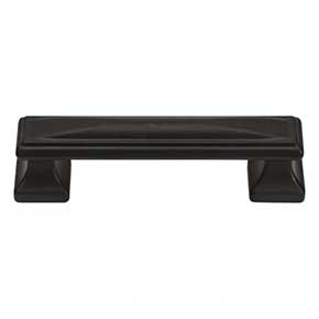 Atlas Homewares [372-BL] Die Cast Zinc Cabinet Pull Handle - Wadsworth Series - Standard Size - Matte Black Finish - 3 3/4" C/C - 4 5/8" L