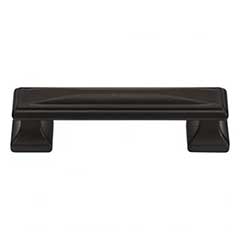 Atlas Homewares [372-BL] Die Cast Zinc Cabinet Pull Handle - Wadsworth Series - Standard Size - Matte Black Finish - 3 3/4&quot; C/C - 4 5/8&quot; L
