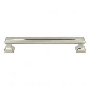 Atlas Homewares [374-BRN] Die Cast Zinc Cabinet Pull Handle - Wadsworth Series - Oversized - Brushed Nickel Finish - 6 5/16" C/C - 7 1/8" L