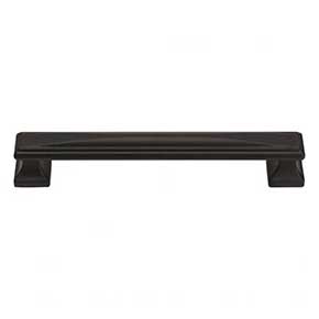Atlas Homewares [374-BL] Die Cast Zinc Cabinet Pull Handle - Wadsworth Series - Oversized - Matte Black Finish - 6 5/16" C/C - 7 1/8" L