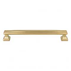 Atlas Homewares [375-WB] Die Cast Zinc Cabinet Pull Handle - Wadsworth Series - Oversized - Warm Brass Finish - 7 9/16&quot; C/C - 8 3/8&quot; L