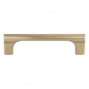 Atlas Homewares [A652-WB] Die Cast Zinc Cabinet Pull Handle - Whittier Series - Standard Size - Warm Brass Finish - 3 3/4" C/C - 4 1/4" L