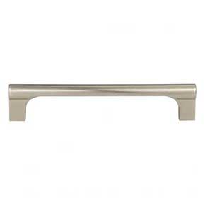 Atlas Homewares [A653-BRN] Die Cast Zinc Cabinet Pull Handle - Whittier Series - Standard Size - Brushed Nickel Finish - 5 1/16" C/C - 5 9/16" L