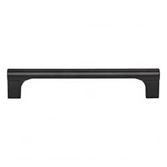 Atlas Homewares [A653-BL] Die Cast Zinc Cabinet Pull Handle - Whittier Series - Standard Size - Matte Black Finish - 5 1/16" C/C -  5 9/16" L
