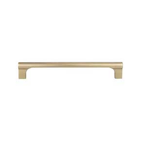 Atlas Homewares [A654-WB] Die Cast Zinc Cabinet Pull Handle - Whittier Series - Standard Size - Warm Brass Finish - 6 5/16" C/C - 6 13/16" L