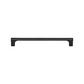 Atlas Homewares [A655-BL] Die Cast Zinc Cabinet Pull Handle - Whittier Series - Standard Size - Matte Black Finish - 7 9/16" C/C - 8 1/16" L