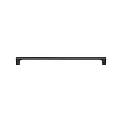 Atlas Homewares [A657-BL] Die Cast Zinc Cabinet Pull Handle - Whittier Series - Standard Size - Matte Black Finish - 12" C/C -  12 1/2" L